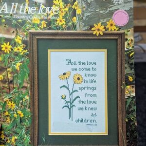Cross-Stitch Kit - Green and Yellow
